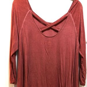 American Eagle Soft & Sexy Crossback Tee